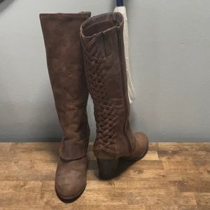 Brown Fergalicious Tall Boots Size 9